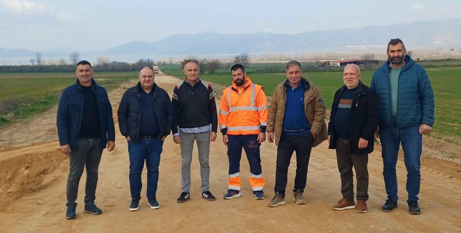 Τα έργα κατασκευής της αγροτικής οδοποιίας Αμαράντων – Αγίας Παρασκευής επιθεώρησε ο Δήμαρχος Κιλκίς