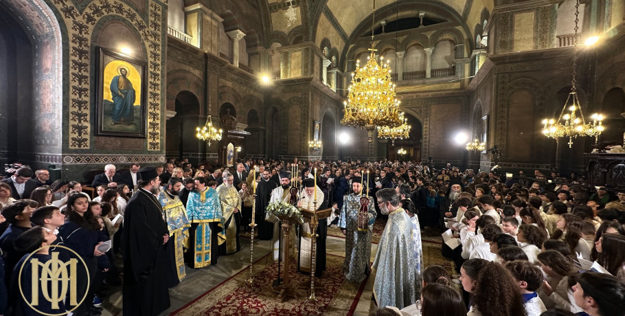 H Ακολουθία των Γ΄ Χαιρετισμών, χοροστατούντος του Μακαριωτάτου Αρχιεπισκόπου Αθηνών και πάσης Ελλάδος κ. Ιερωνύμου