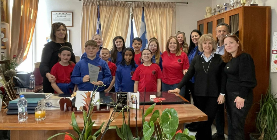 Επίσκεψη Δημοτικού Σχολείου της Ουαλίας στον Δήμο Σκύδρας