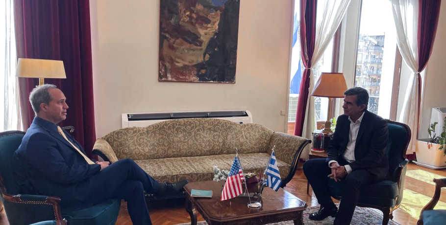 Συνάντηση του ΥΜΑΘ με τον  Γενικό Πρόξενο των ΗΠΑ στην Θεσσαλονίκη