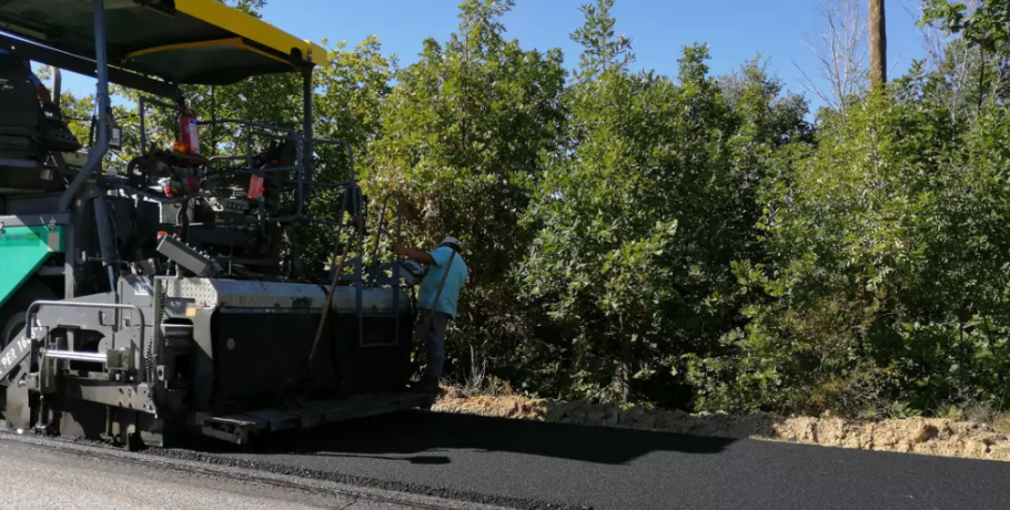 Εργασίες συντήρησης πρασίνου στο παράπλευρο οδικό δίκτυο της παράκαμψης της Πελλαίας Χώρας (Παράκαμψη Παραλίμνης)