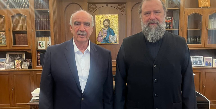 Συνάντηση Μεϊμεράκη με τον Μητροπολίτη Φιλόθεο