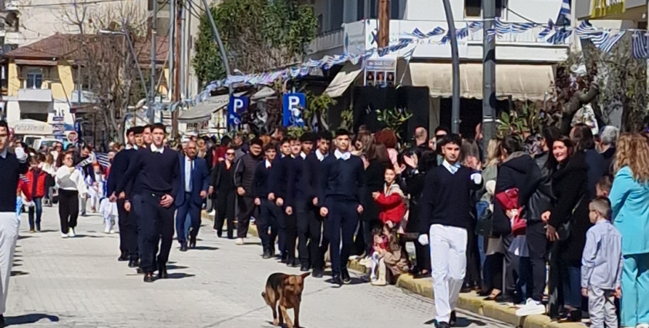 Σκύλος… έκλεψε την παράσταση στην παρέλαση της Αριδαίας