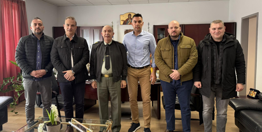 Συνάντηση της Ένωσής Αξιωματικών Ελ. Αστυνομίας Κ. Μακεδονίας με τον Διοικητή του 424 Γενικού Στρατιωτικού Νοσοκομείου Εκπαιδεύσεως