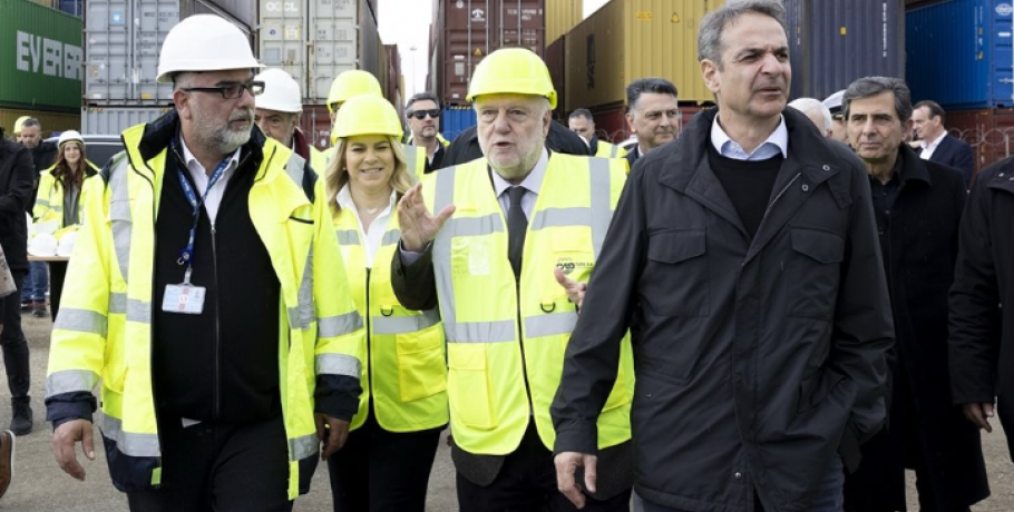 Επίσκεψη Κ. Μητσοτάκη στο Λιμάνι Θεσσαλονίκης