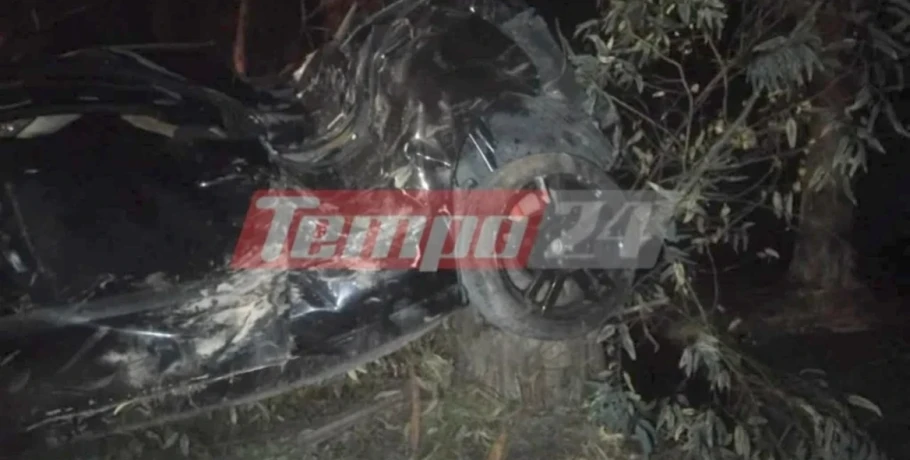 Σοβαρό τροχαίο στην Πάτρα: ΙΧ «καρφώθηκε» σε δέντρα, στο νοσοκομείο ο οδηγός, δείτε εικόνες