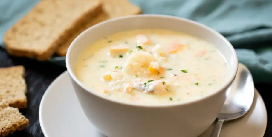 Συνταγή για νηστίσιμη γαριδόσουπα με κριθαράκι