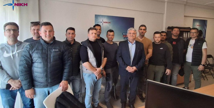 Στο πλευρό των πυροσβεστών της Πιερίας ο Πρόεδρος της ΝΙΚΗ