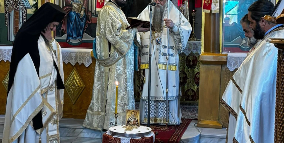 Πανηγυρική Αρχιερατική Θεία Λειτουργία στη Φλαμουριά για τον Άγιο Αθανάσιο