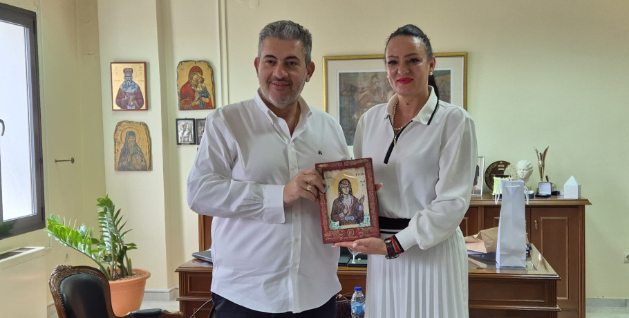 Εθιμοτυπική επίσκεψη της Γενικής Προξένου της Σερβίας στον Πρόεδρο του Επιμελητηρίου Πιερίας
