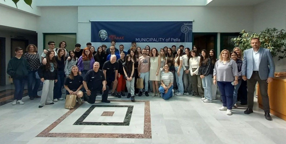 Επισκέψεις μαθητών και εκπαιδευτικών από σχολεία του Δ.Πέλλας και ευρωπαϊκές χώρες στον Δήμαρχο Πέλλας, στο πλαίσιο του Erasmus+