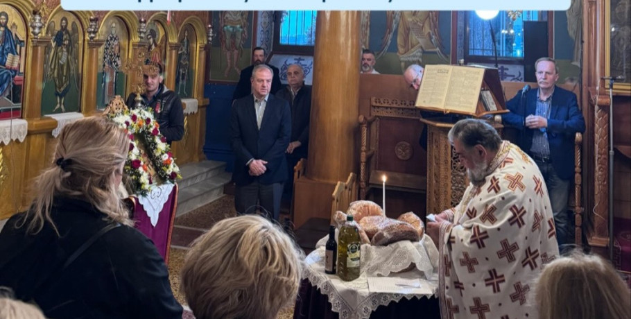 Πανηγυρικός Εσπερινός και Λιτανεία στον Ιερό Ναό Αγίου Αθανασίου Φλαμουριάς – Παρών ο Διονύσης Σταμενίτης