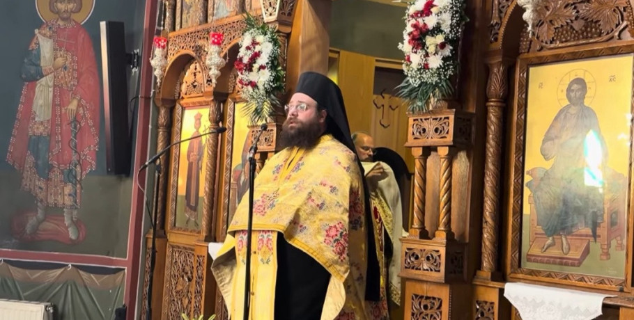 Το θεάρεστο κήρυγμα του πατρός Χερουβείμ στον Πανηγυρικό Εσπερινό των Αγίων Κωνσταντίνου και Ελένης