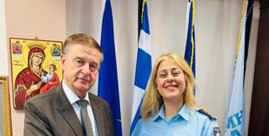 Τον δήμαρχο Παιονίας επισκέφθηκε η νέα Γενικός Περιφερειακός Αστυνομικός Διευθυντής Κεντρικής Μακεδονίας