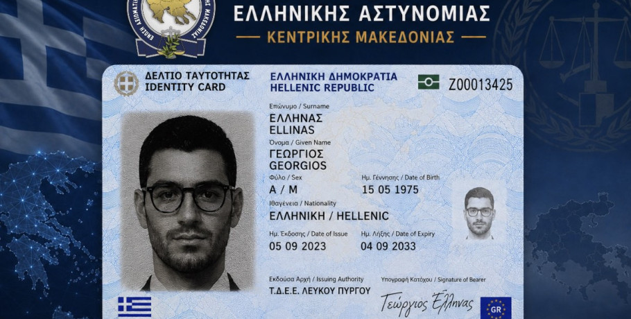 Ένωση Αξιωματικών Ελληνικής Αστυνομίας Κεντρικής Μακεδονίας: Πρόταση για την έκδοση δελτίων ταυτότητας