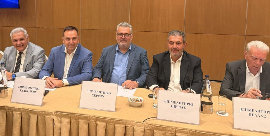 Ο Πρόεδρος του Επιμελητηρίου Πιερίας στη συνάντηση με τον Υπουργό Ανάπτυξης για την Αναμόρφωση της Επιμελητηριακής Νομοθεσία