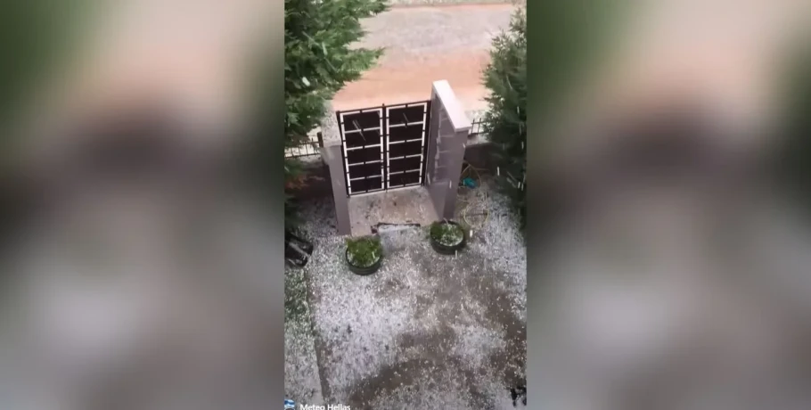 Σφοδρή κακοκαιρία σε Ιωάννινα και Καστοριά, με βροχή και χαλάζι