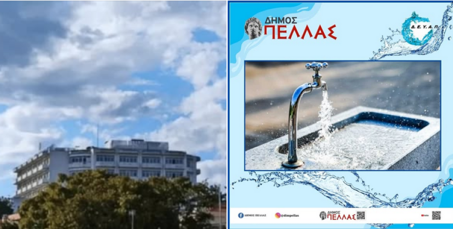 Καθαρισμός και καλλωπισμός του περιβάλλοντος χώρου του Νοσοκομείου Γιαννιτσών με τη συμβολή της ΔΕΥΑΠ