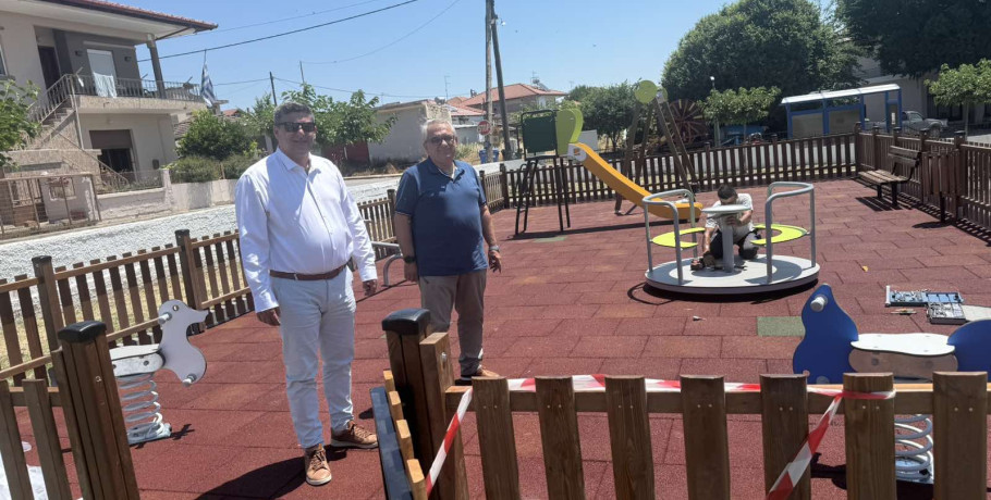 Νέα πιστοποιημένη παιδική χαρά στο Δαμιανό από τον Δήμο Πέλλας