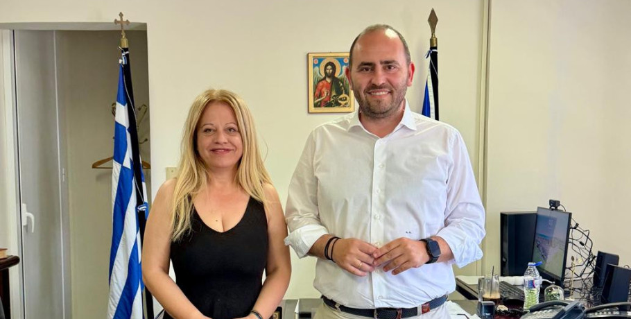 Συνάντηση Λάκη Βασιλειάδη με την Νέα Διοικήτρια του Γ.Ν. Γιαννιτσών