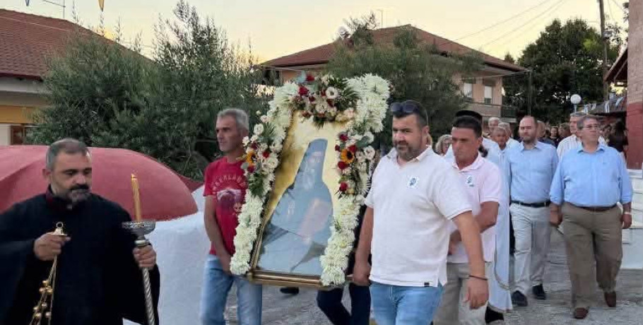 Μεγάλος Πανηγυρικός Εσπερινός στη Λεπτοκαρυά Γιαννιτσών