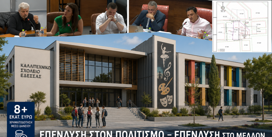 Καλλιτεχνικό Σχολείο Έδεσσας: Η επένδυση των 8 εκατ. ευρώ δίχασε το Δημοτικό Συμβούλιο – Σφοδρή αντιπαράθεση για το νέο κτίριο