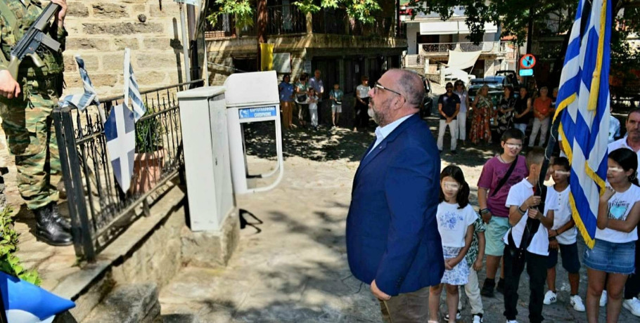 Ο Αντιδήμαρχος Θεμιστοκλής Κοσμίδης στις εκδηλώσεις για την 83η επέτειο  από το Ολοκαύτωμα του Λεχόβου