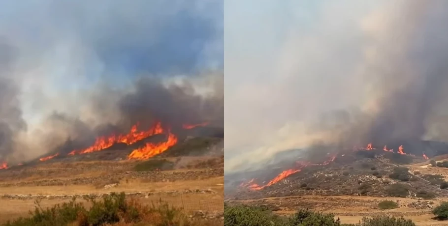 Συνεχίζεται η μάχη με τις φλόγες σε Ρέθυμνο, Πάρο και Άνδρο - 50 άτομα απεγκλωβίστηκαν διά θαλάσσης από την Πρέβελη