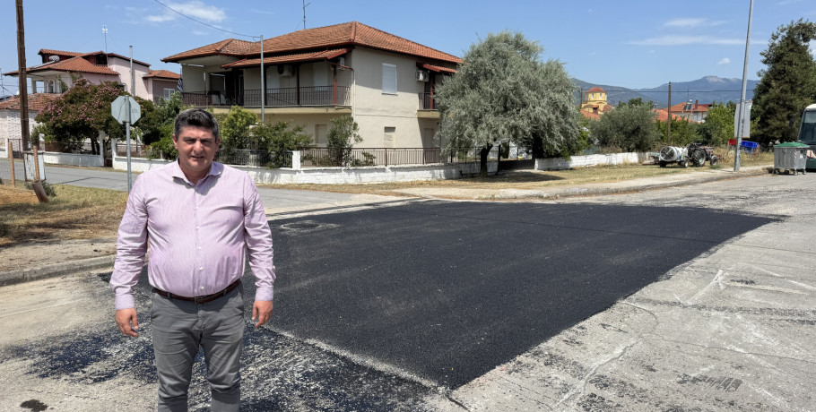 Συνεχίζονται οι ασφαλτοστρώσεις στον Δήμο Πέλλας