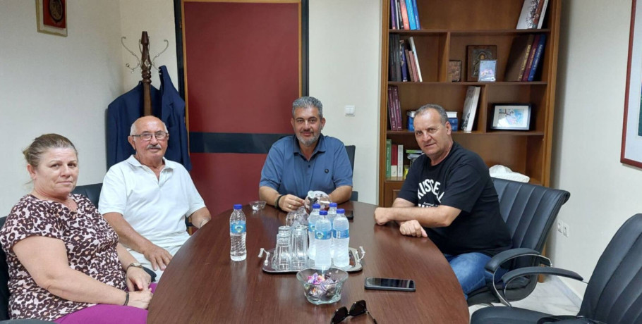 Επίσκεψη μελών του Α.Π.Σ. Νεφέλες Κατερίνης στον Πρόεδρο του Επιμελητηρίου Πιερίας