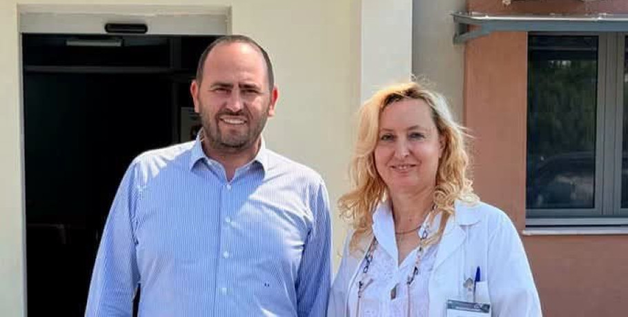 Επίσκεψη στο «ολοκαίνουριο» Κέντρο Υγείας Σκύδρας για τον Λάκη Βασιλειάδη