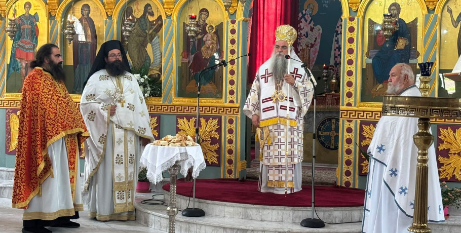 Ιορδάνης Τζαμτζής: Στην Αρχιερατική Θεία Λειτουργία για τον Άγιο Ιωάννη τον Πρόδρομο στο Παλαίφυτο