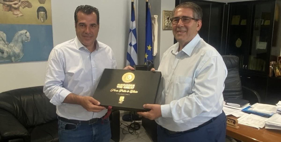 Επίσκεψη του Υπουργού Μετανάστευσης και Ασύλου κ. Θάνου Πλεύρη στην Περιφερειακή Ενότητα Πέλλας και συνεργασία με τον Αντιπεριφερειάρχη Πέλλας κ. Δάνη Τζαμτζή