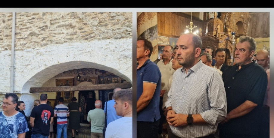 Στην Ιερά Μονή Αρχαγγέλου Μιχαήλ Αλμωπίας ο Λάκης Βασιλειάδης – Παρών στον εορτασμό του εν Χώναις Θαύματος