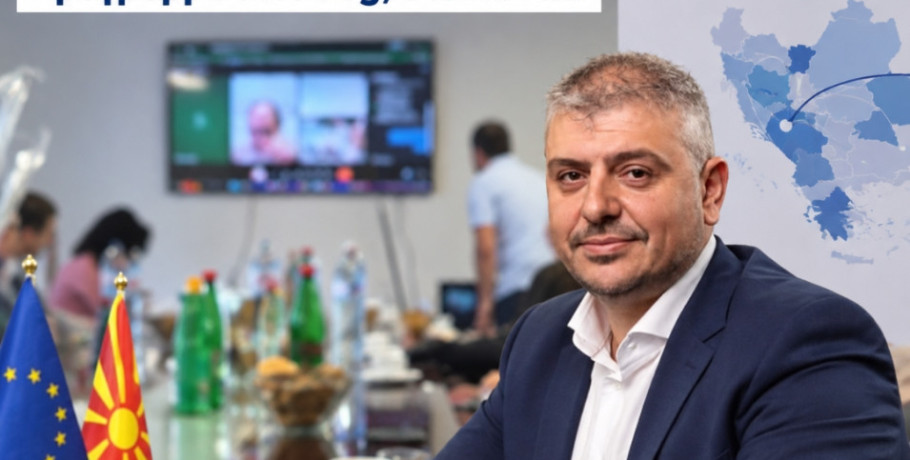 Ο Νίκος Παρούτογλου σε σύσκεψη για το διασυνοριακό πρόγραμμα Interreg στο Novaci