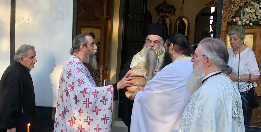 Με την παρουσία του Θεοφιλεστάτου Επισκόπου Στεφάνου ο Μέγας Πανηγυρικός Εσπερινός του Αγίου Ευσταθίου