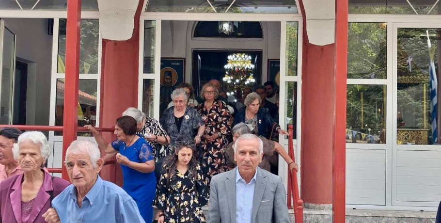 Στάθης Καστερίδης: Με κατάνυξη στον εορτασμό του Αγίου Ευσταθίου στον Μεγαπλάτανο Αλμωπίας