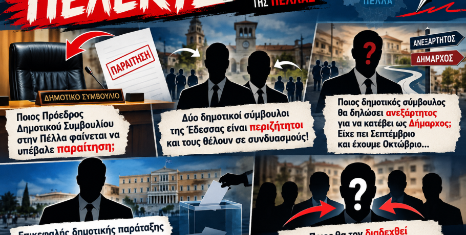 ΠΕΛΕΚΥΣ: Παραιτήσεις, «μεταγραφές» και υποψηφιότητες που ψήνονται στην Πέλλα