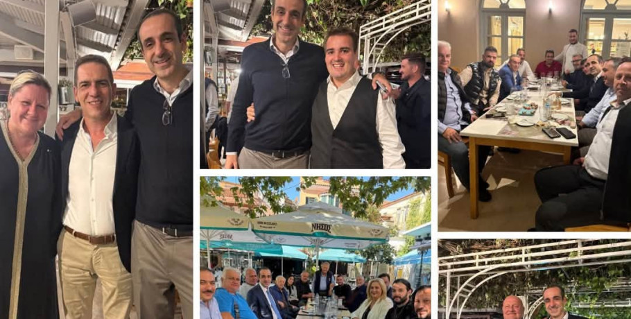 Δίπλα στη βάση της ΝΔ ο Γρηγόρης Δημητριάδης – Παρουσία σε Αρχαία Ολυμπία και Κρέστενα