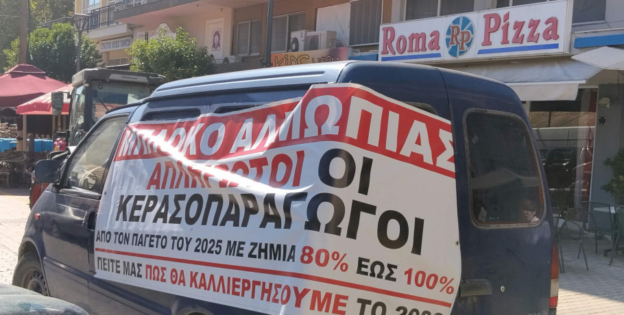 Με σύνθημα το "Αγρότη πολέμα" στον Πεζόδρομο των Γιαννιτσών οι αγρότες της Αλμωπίας