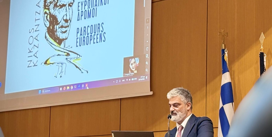 Γιαννιτσά: Σε συνέδριο για τον Καζαντζάκη ο Δ/ντής του "Αλεξάνδρειου" Δημοτικού Ωδείου Ι. Ανδρόνογλου