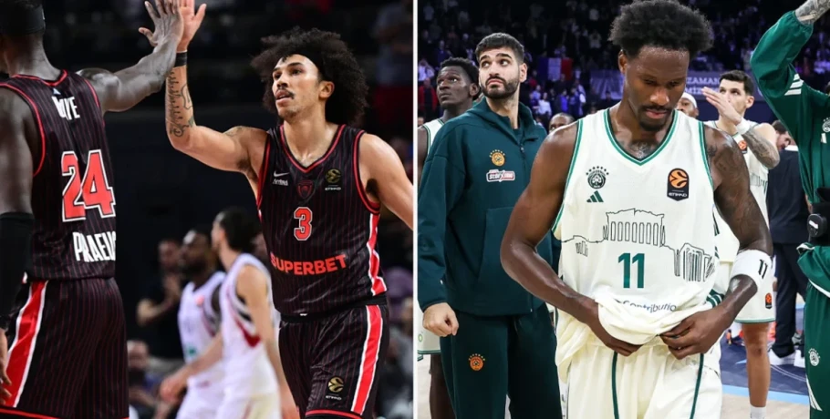 EuroLeague: Η νίκη του Ολυμπιακού επί της Αρμάνι και η ήττα του Παναθηναϊκού από την Εφές τους έφεραν συγκάτοικους στην κορυφή