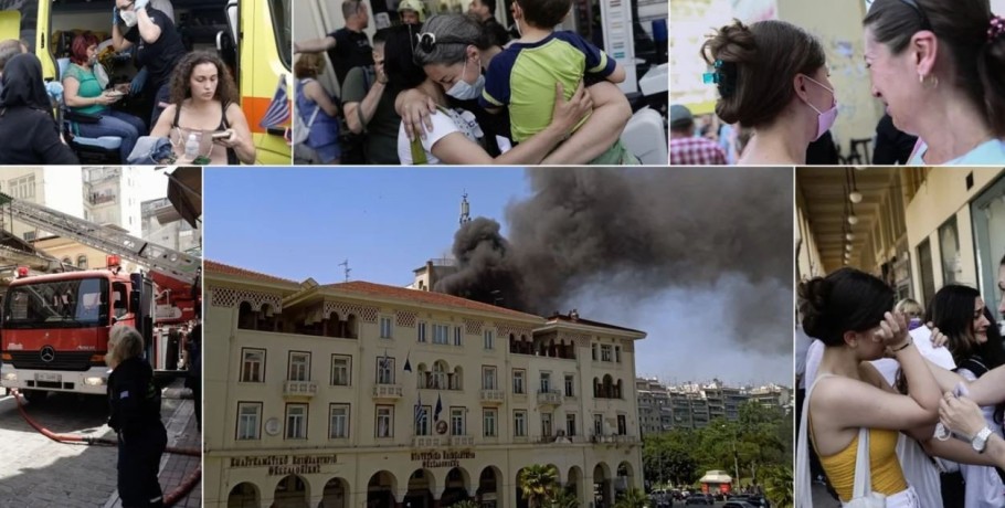 Δύο διασωληνωμένοι μετά τη φωτιά στη Θεσσαλονίκη -Δεκάδες απεγκλωβισμοί, συγκλονιστικές εικόνες