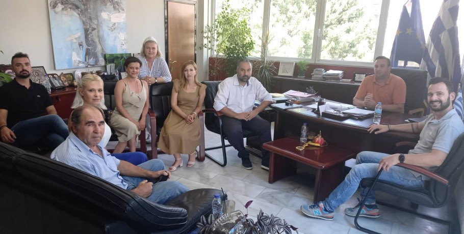 Επίσκεψη κλιμακίου της Νέας Δημοκρατίας στον Δήμαρχο Αλμωπίας