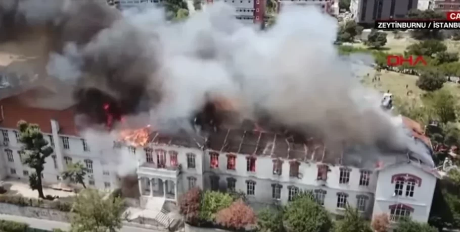Καταστράφηκε η οροφή του ελληνικού νοσοκομείου στου Βαλουκλή στην Κωνσταντινούπολη – Τρομακτικές στιγμές για τους ασθενείς