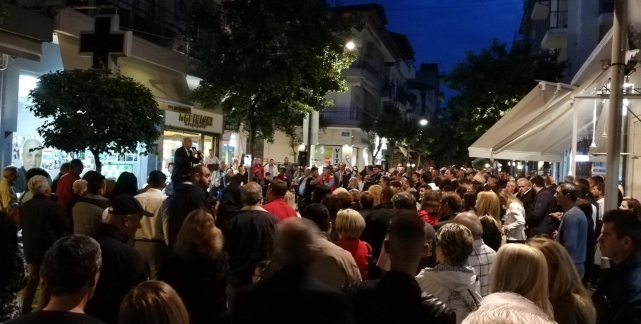 Η τελευταία προεκλογική ομιλία του Γιάννου στην Έδεσσα (βίντεο)