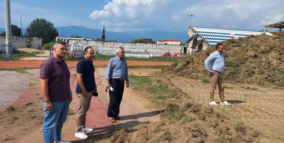 Ξεκίνησαν οι εργασίες στο γήπεδο της Αριδαίας