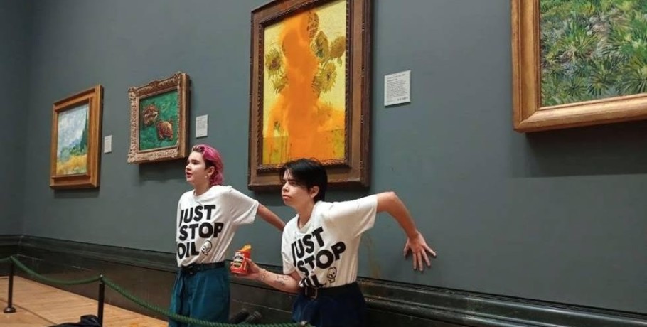 Πέταξαν ντοματόσουπα σε πίνακα του Bαν Γκογκ στο Λονδίνο