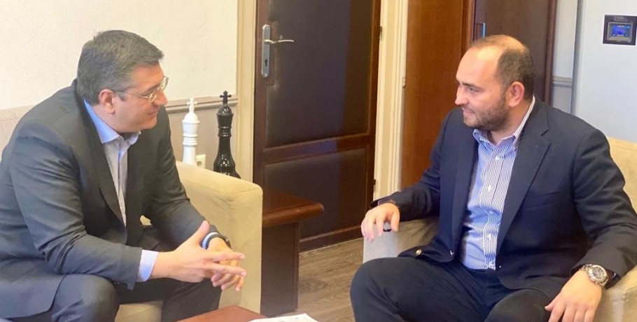 Συνάντηση Λάκη Βασιλειάδη με τον Περιφερειάρχη Κεντρικής Μακεδονίας Απόστολο Τζιτζικώστα