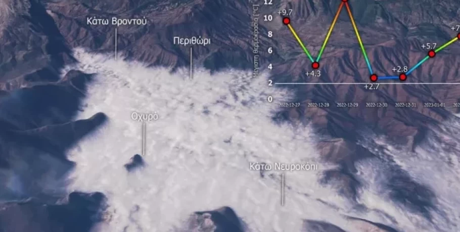 Ομίχλη ακτινοβολίας δημιουργείται σε Φλώρινα και Νευροκόπι